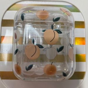 Clear Peach AirPod Case 🍑